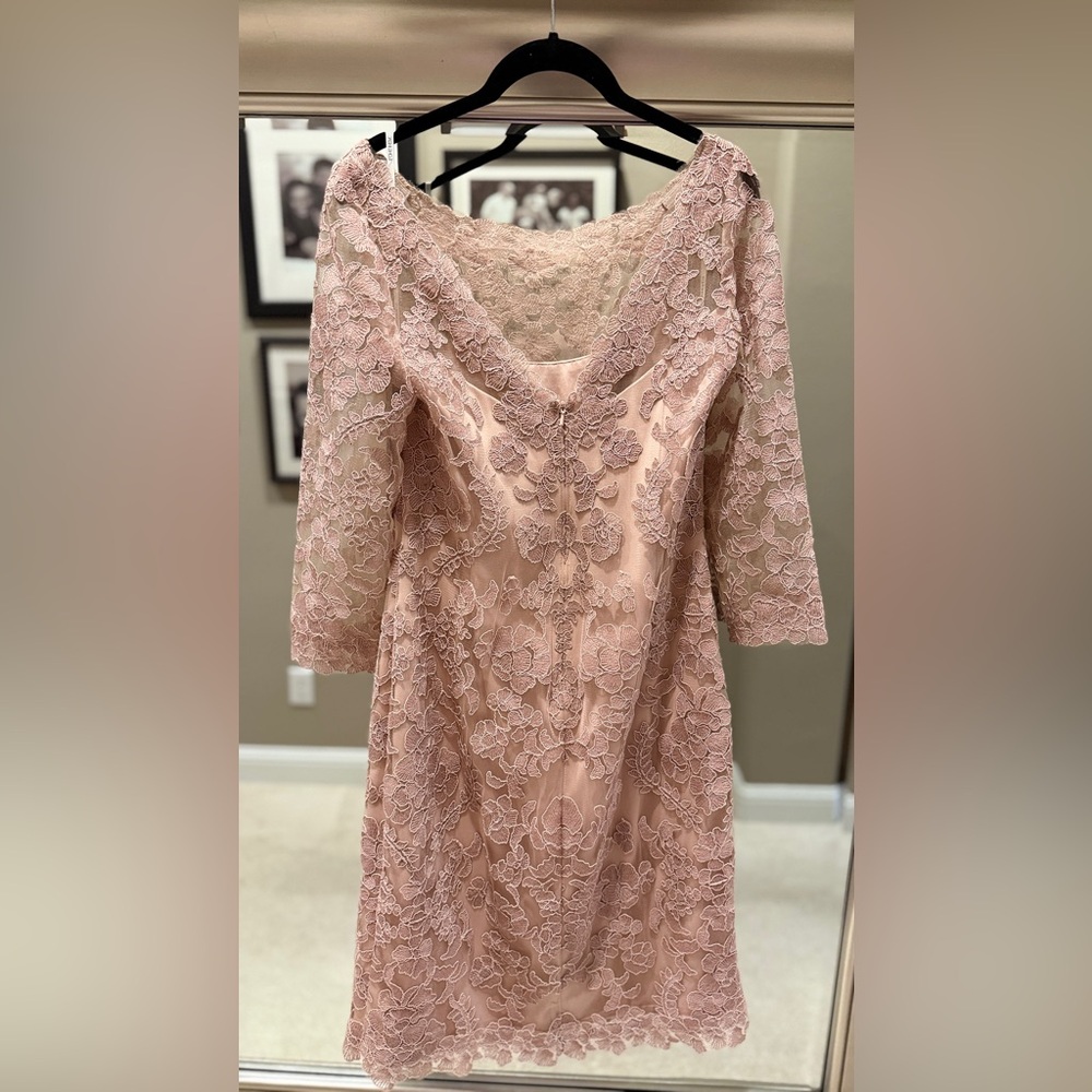 Tadashi Shoji Blush Lace Dress
